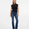 Jeans Vmflash a vita media e taglio svasato