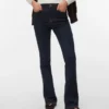 Jeans Vmflash a vita media e taglio svasato