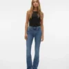 Jeans Vmflash a vita media e taglio svasato
