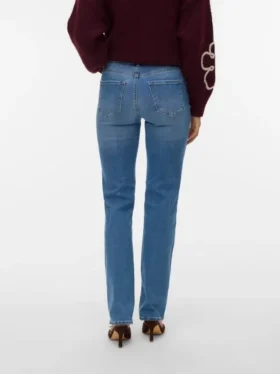 Jeans Vmflash a vita media e vestibilità dritta
