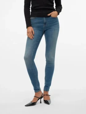 Jeans Vmflash a vita media e vestibilità skinny