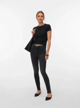 Jeans Vmflash a vita media e vestibilità skinny
