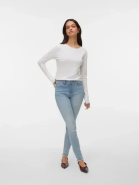 Jeans Vmflash a vita media e vestibilità skinny