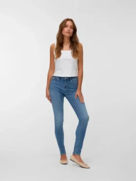 Jeans Vmflash a vita media e vestibilità skinny