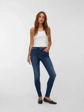 Jeans Vmflash a vita media e vestibilità skinny
