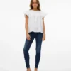 Jeans Vmflash a vita media e vestibilità skinny