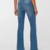 Jeans Vmjean a vita bassa e taglio svasato
