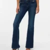 Jeans Vmjean a vita bassa e taglio svasato