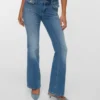 Jeans Vmjean a vita bassa e taglio svasato