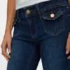 Jeans Vmjean a vita bassa e taglio svasato