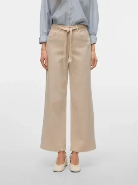 Jeans Vmkarlie a vita media e gamba larga