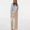 Jeans Vmkarlie a vita media e gamba larga