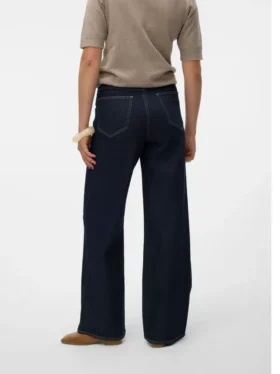 Jeans Vmkathy a vita altissima e gamba larga