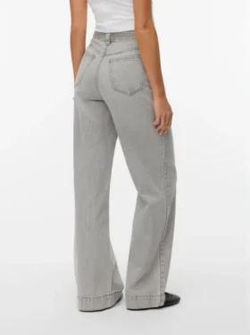 Jeans Vmkathy a vita altissima e gamba larga
