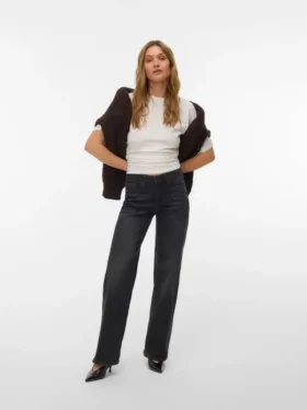Jeans VMLexi-Stretch a vita media e gamba larga