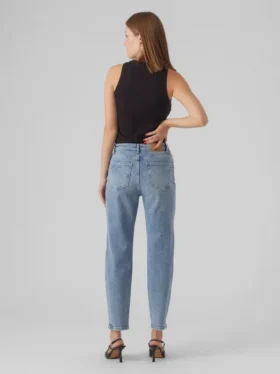 Jeans Vmlinda a vita alta con vestibilità “Mom Fit”