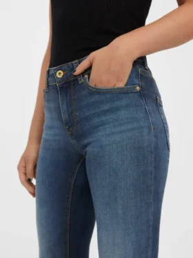 Jeans Vmlux a vita media e vestibilità slim