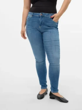 Jeans Vmlux a vita media e vestibilità slim
