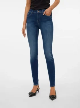 Jeans Vmlux a vita media e vestibilità slim