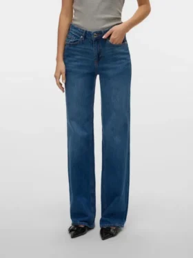Jeans Vmmelisa a vita media e gamba larga