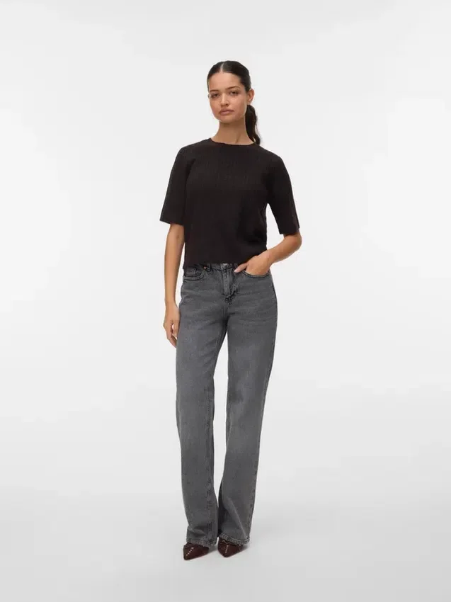 Jeans Vmmelisa a vita media e gamba larga Jeans Vmmelisa a vita media e gamba larga
