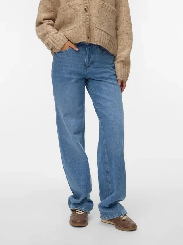Jeans Vmmelisa a vita media e gamba larga Jeans Vmmelisa a vita media e gamba larga