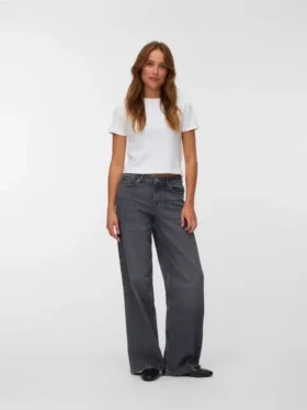 Jeans Vmmira a vita media e vestibilità ampia