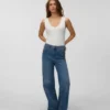Jeans Vmolivia a vita alta e gamba larga