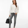 Jeans Vmpolly a vita media e vestibilità skinny