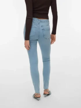 Jeans Vmpolly a vita media e vestibilità skinny