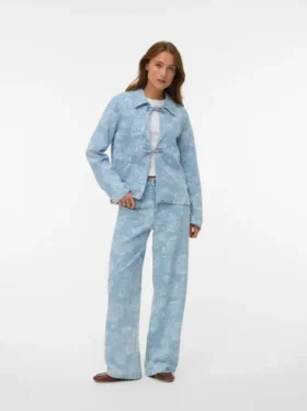 Jeans Vmrae a vita alta e gamba larga