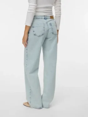 Jeans Vmrancy a vita media e gamba larga