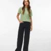 Jeans Vmsandie-Stretch a vita media e gamba larga