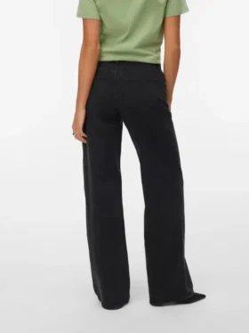 Jeans Vmsandie-Stretch a vita media e gamba larga
