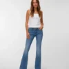 Jeans Vmsigi a vita bassa e taglio svasato