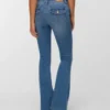 Jeans Vmsigi a vita bassa e taglio svasato