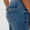 Jeans Vmsigi a vita bassa e taglio svasato