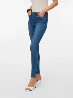 Jeans VMTanya a vita media e vestibilità skinny