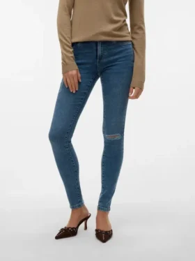 Jeans VMTanya a vita media e vestibilità skinny