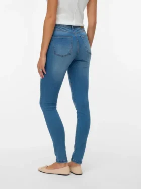 Jeans VMTanya a vita media e vestibilità skinny