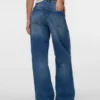 Jeans Vmtaylor a vita media e gamba larga