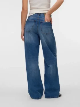 Jeans Vmtaylor a vita media e gamba larga