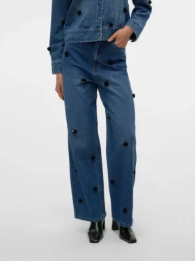 Jeans Vmtaylor a vita media e vestibilità ampia