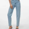 Jeans Vmtessa a vita alta con taglio Mom