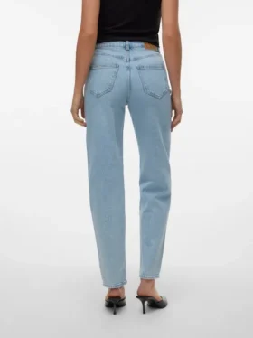 Jeans Vmtessa a vita alta con taglio Mom