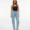 Jeans Vmtessa a vita alta con taglio Mom