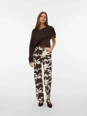 Jeans Vmtessa a vita alta e gamba larga