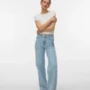 Jeans Vmtessa a vita alta e gamba larga