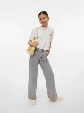 Jeans Vmtessa a vita alta e gamba larga
