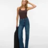 Jeans Vmtessa a vita alta e gamba larga